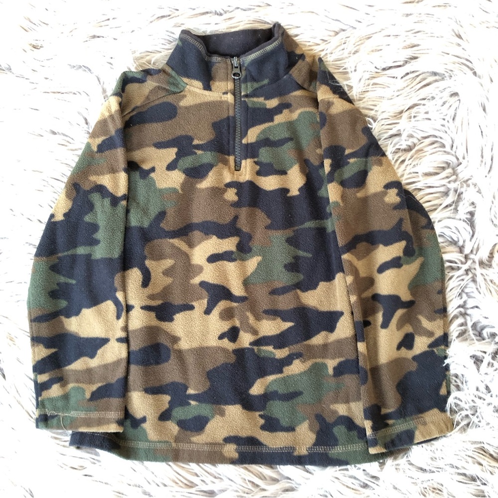 Kids Fleece Jacket Layering Bundle in Blue, Camo, and Lumberjack Plaid; Size 6 - Picture 8 of 12